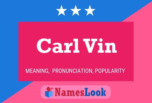 Постер имени Carl Vin