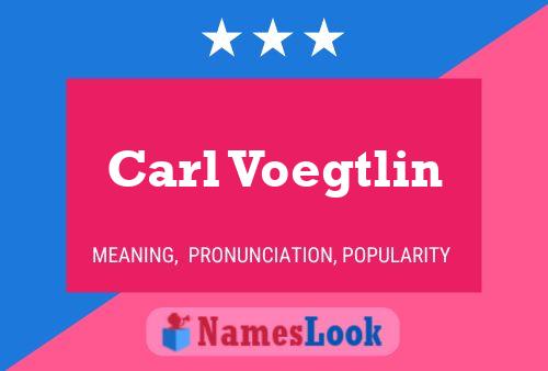 Постер имени Carl Voegtlin