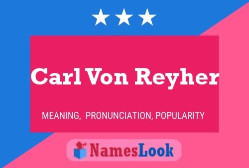 Постер имени Carl Von Reyher