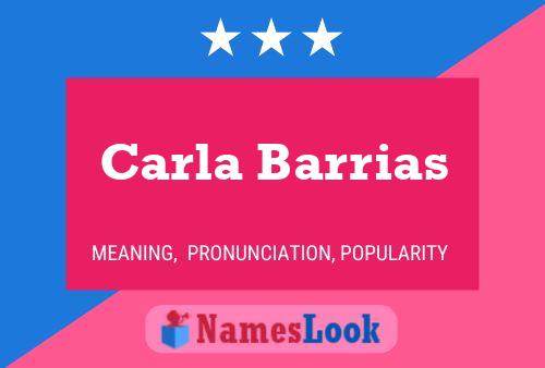 Постер имени Carla Barrias