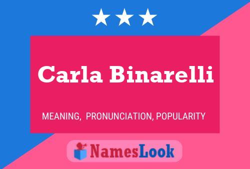 Постер имени Carla Binarelli