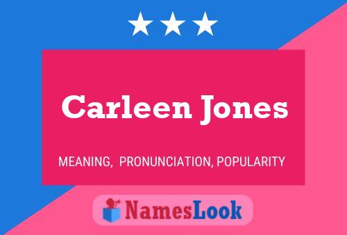 Постер имени Carleen Jones