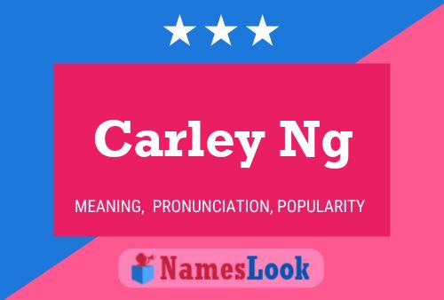 Постер имени Carley Ng