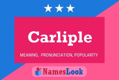 Постер имени Carliple