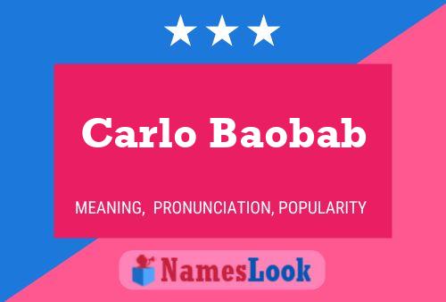 Постер имени Carlo Baobab