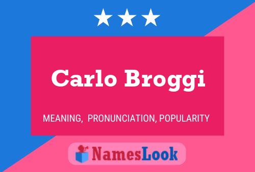 Постер имени Carlo Broggi