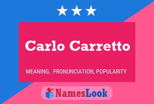 Постер имени Carlo Carretto