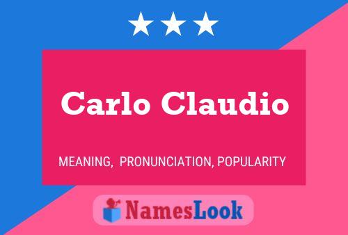 Постер имени Carlo Claudio