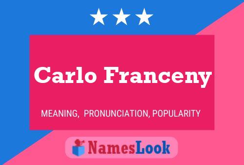 Постер имени Carlo Franceny