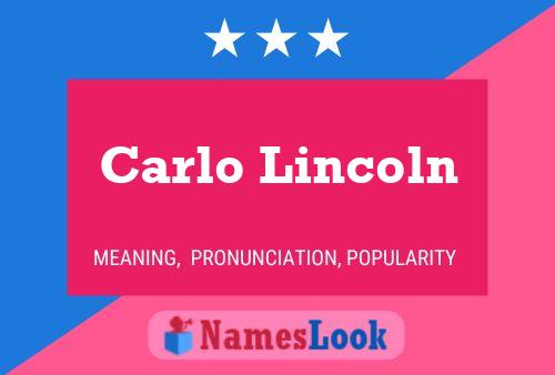 Постер имени Carlo Lincoln