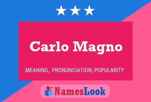 Постер имени Carlo Magno