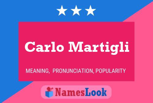 Постер имени Carlo Martigli