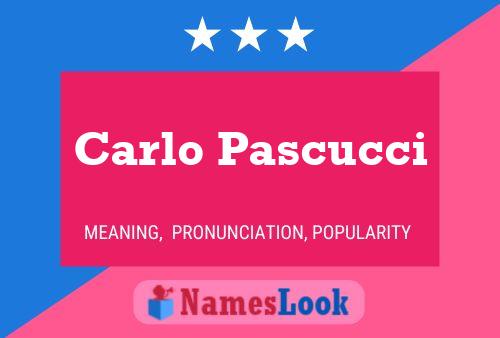 Постер имени Carlo Pascucci