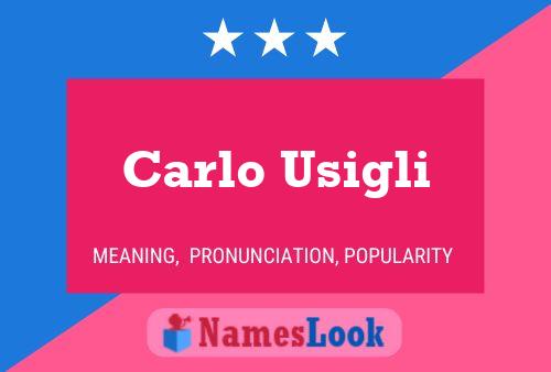 Постер имени Carlo Usigli