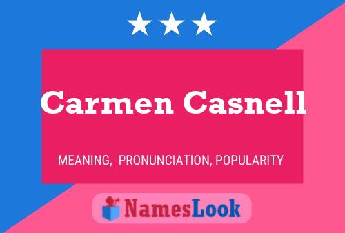 Постер имени Carmen Casnell