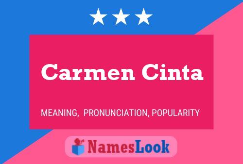 Постер имени Carmen Cinta