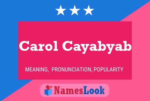 Постер имени Carol Cayabyab