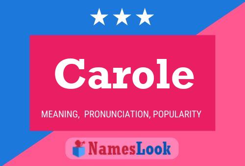 Постер имени Carole