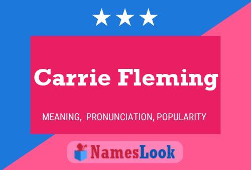 Постер имени Carrie Fleming