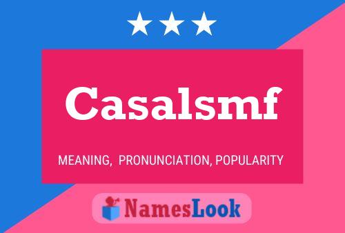 Постер имени Casalsmf