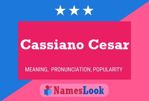 Постер имени Cassiano Cesar