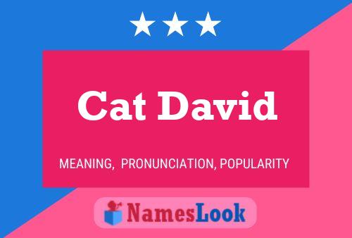 Постер имени Cat David