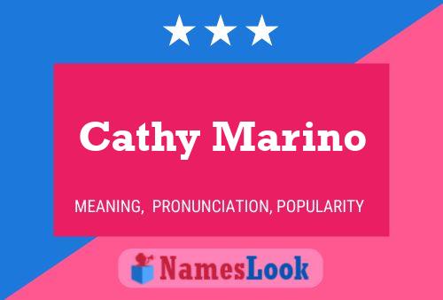 Постер имени Cathy Marino