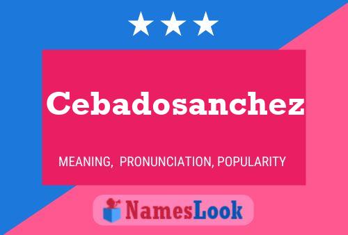 Постер имени Cebadosanchez