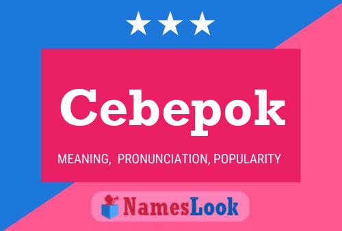 Постер имени Cebepok