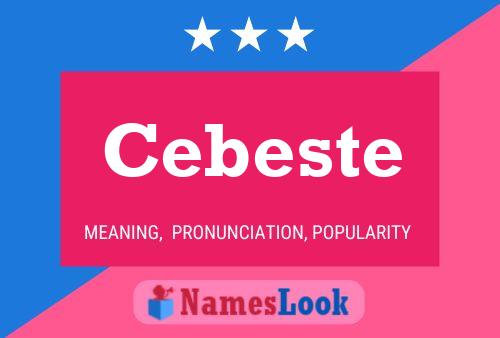 Постер имени Cebeste