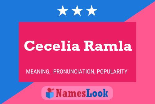 Постер имени Cecelia Ramla