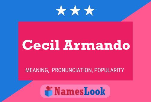 Постер имени Cecil Armando