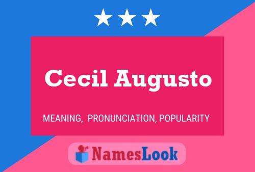 Постер имени Cecil Augusto