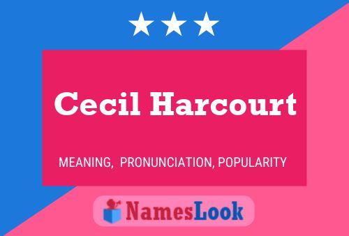 Постер имени Cecil Harcourt