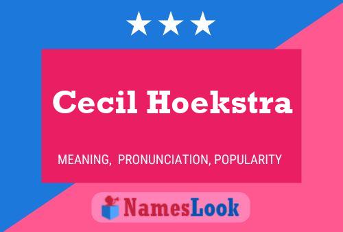 Постер имени Cecil Hoekstra