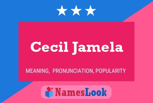 Постер имени Cecil Jamela