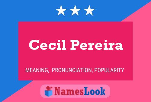 Постер имени Cecil Pereira