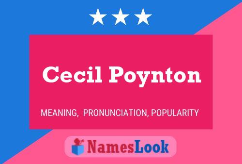 Постер имени Cecil Poynton