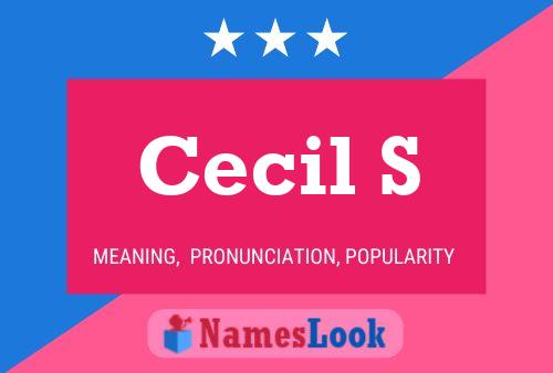 Постер имени Cecil S