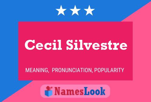 Постер имени Cecil Silvestre