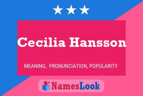 Постер имени Cecilia Hansson