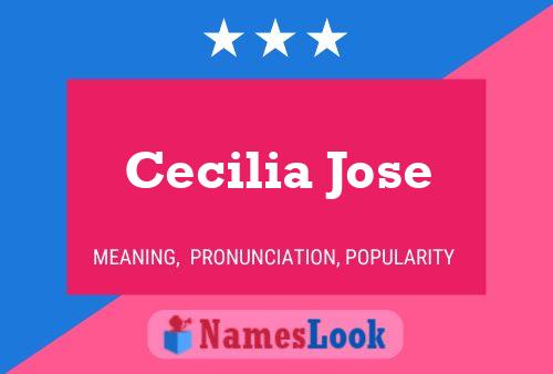 Постер имени Cecilia Jose