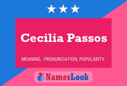 Постер имени Cecilia Passos