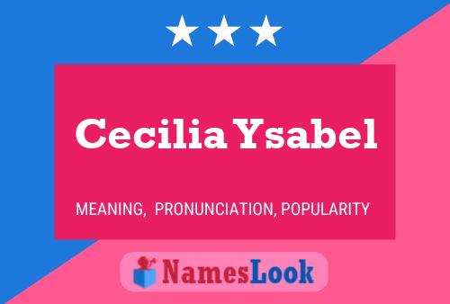 Постер имени Cecilia Ysabel