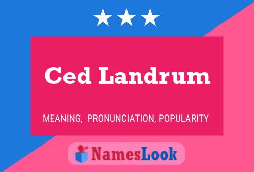 Постер имени Ced Landrum