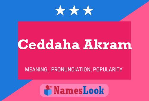 Постер имени Ceddaha Akram