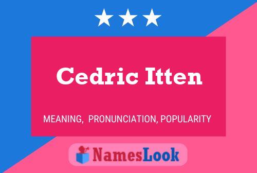 Постер имени Cedric Itten