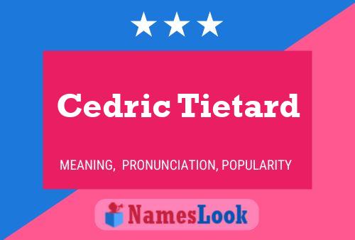 Постер имени Cedric Tietard