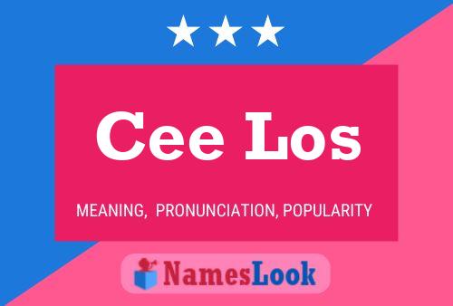 Постер имени Cee Los