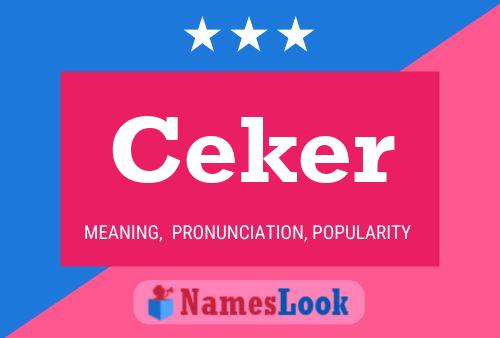 Постер имени Ceker